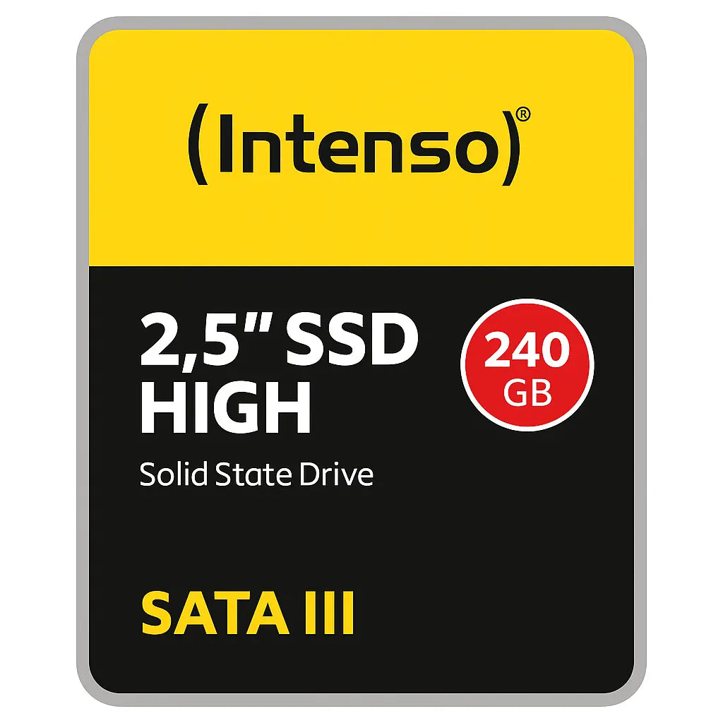 Intenso SSD 240 GB – 2,5" SATA III Solid State Drive Schnell & Zuverlässig Intenso