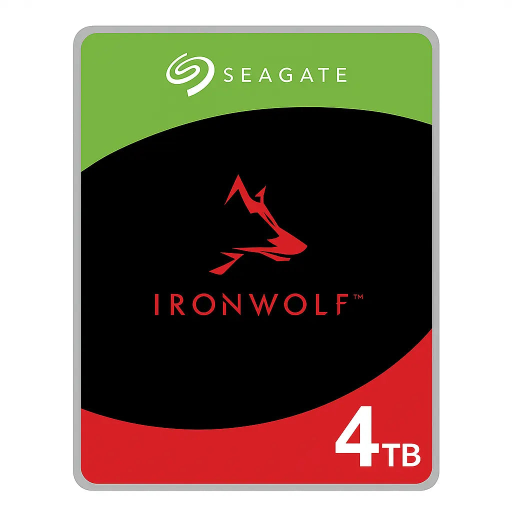 „Seagate IronWolf 4TB 3,5 Zoll NAS-Festplatte (ST4000VN008) refurbished – leise HDD mit 5900 U/min, SATA III Schnittstelle und 64MB Cache“