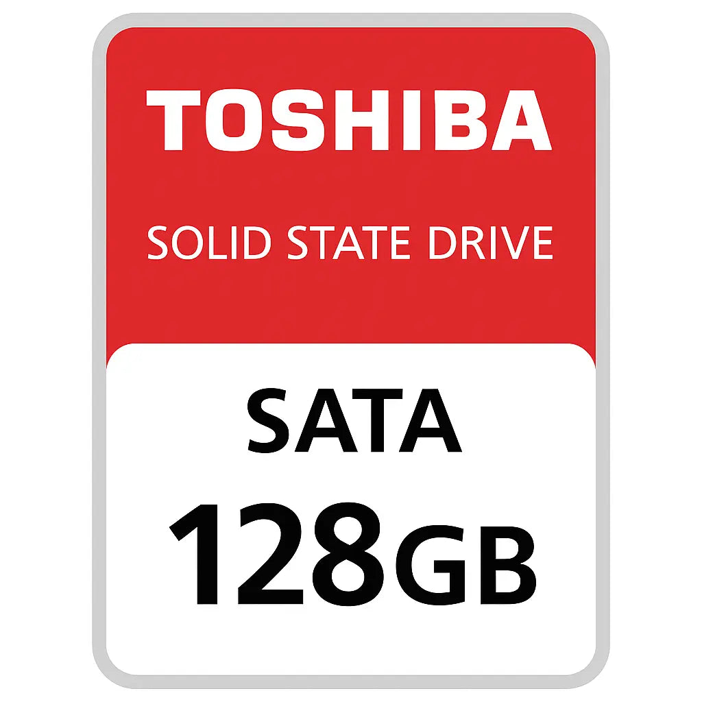 Toshiba SSD 128GB Refurbished – 2,5" SATA III Interne Festplatte Erneuert & Geprüft TOSHIBA