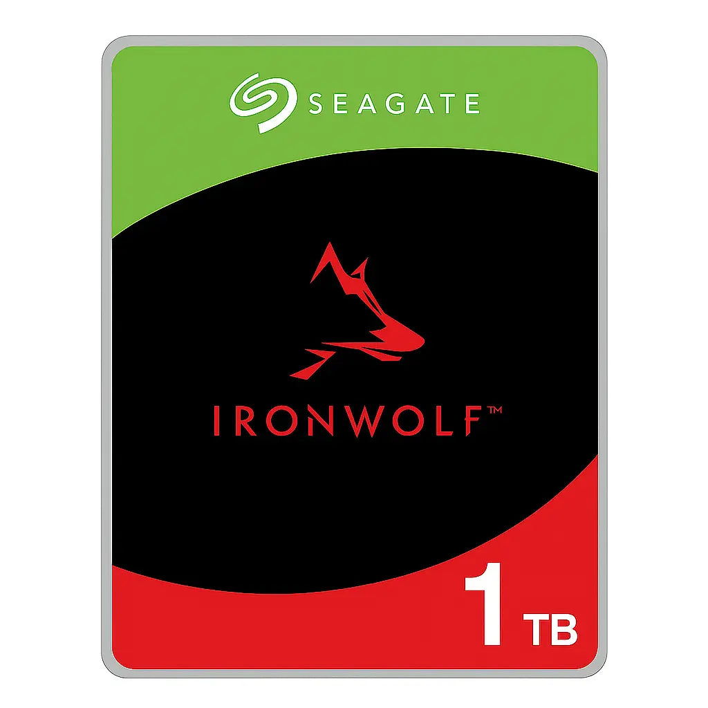 „Seagate IronWolf 1TB 3,5 Zoll NAS-Festplatte (ST1000VN002) – refurbished, SATA III, 5900 U/min, 64MB Cache – leise & langlebig für Dauerbetrieb“